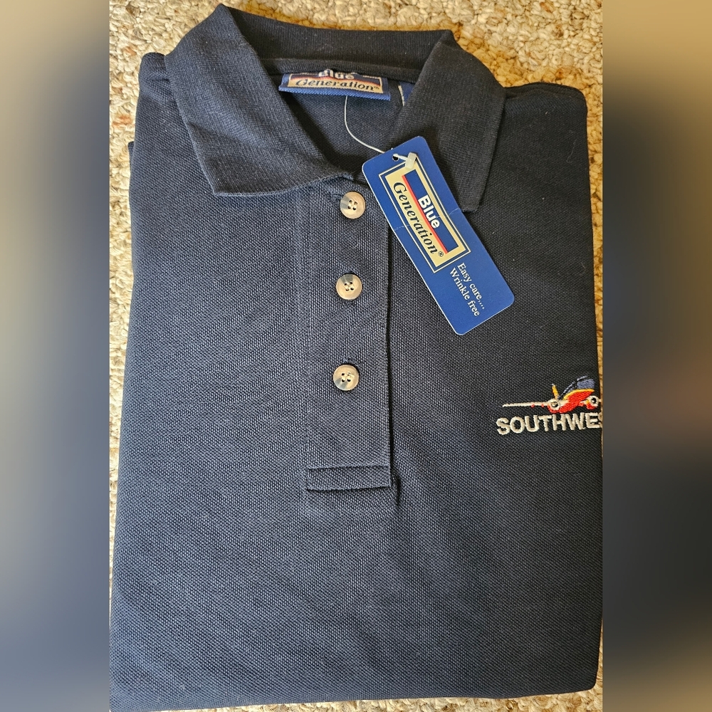 Southwest Navy Blue Polo Shirt